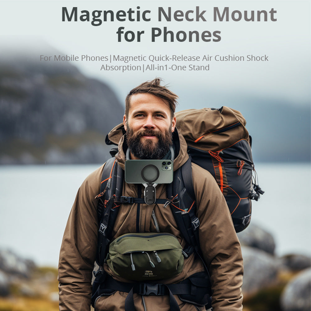 Magnetic Silicone Neck Mount with Quick Release for Phone - BrandifyBay