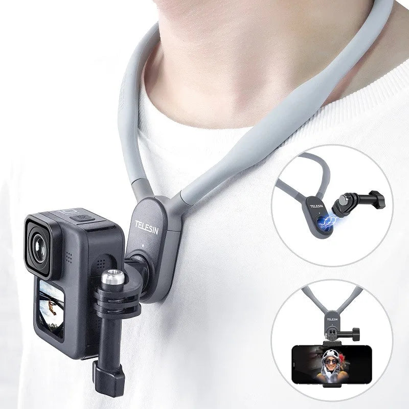 Magnetic Silicone Neck Mount with Quick Release for Phone - BrandifyBay