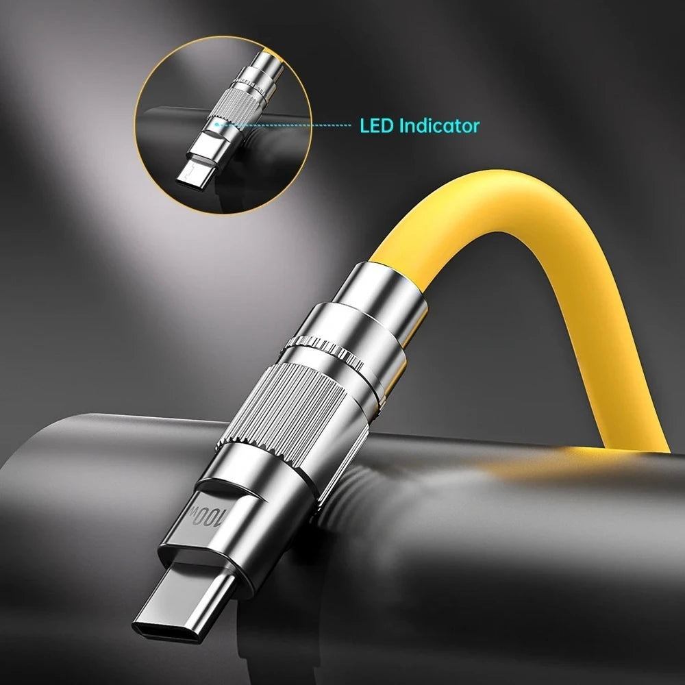 100W Fast Charging Lightning Liquid Silicone Cable - BrandifyBay