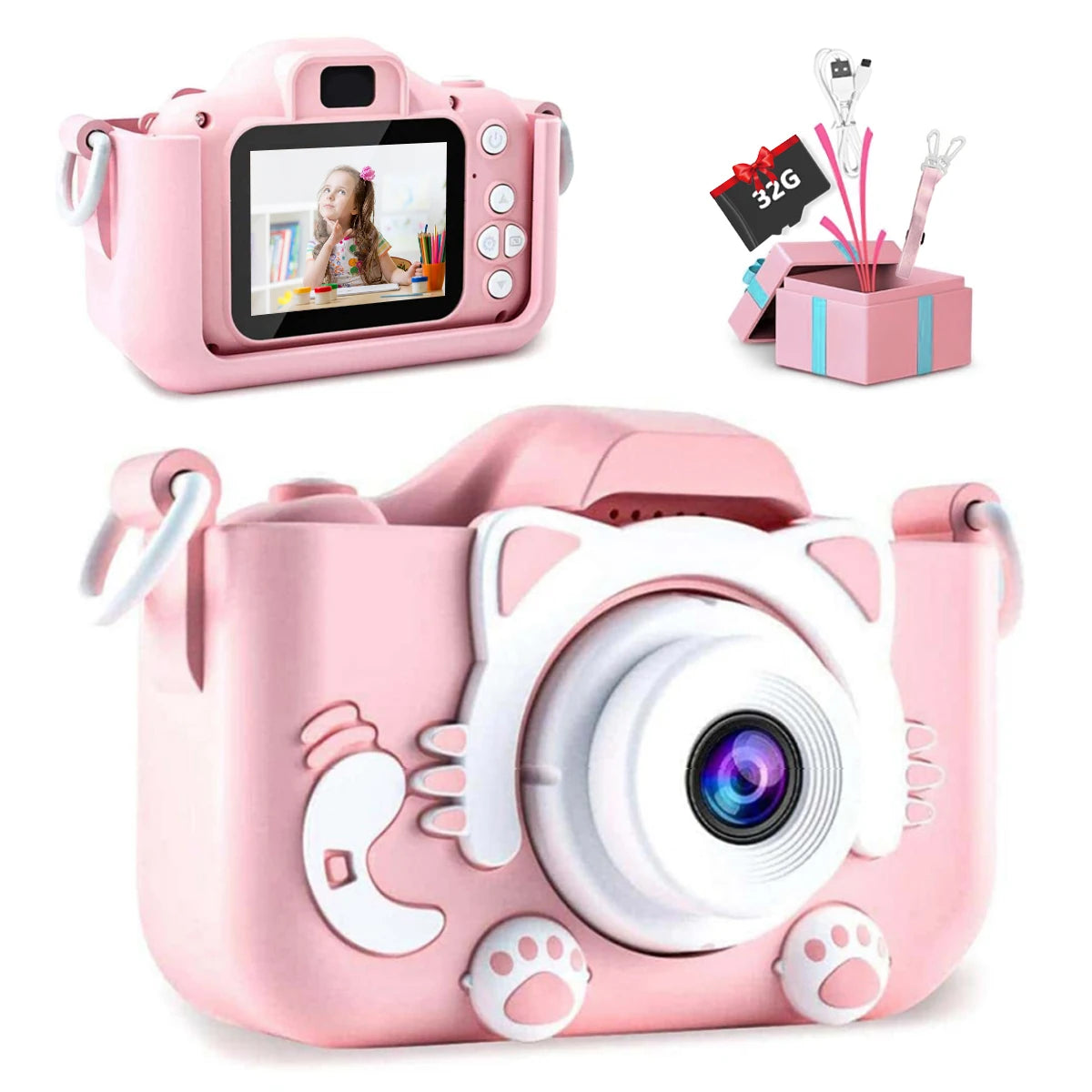 KittySnap- Mini Kids Digital Camera 1080P HD 2 inch for boys and girls - BrandifyBay