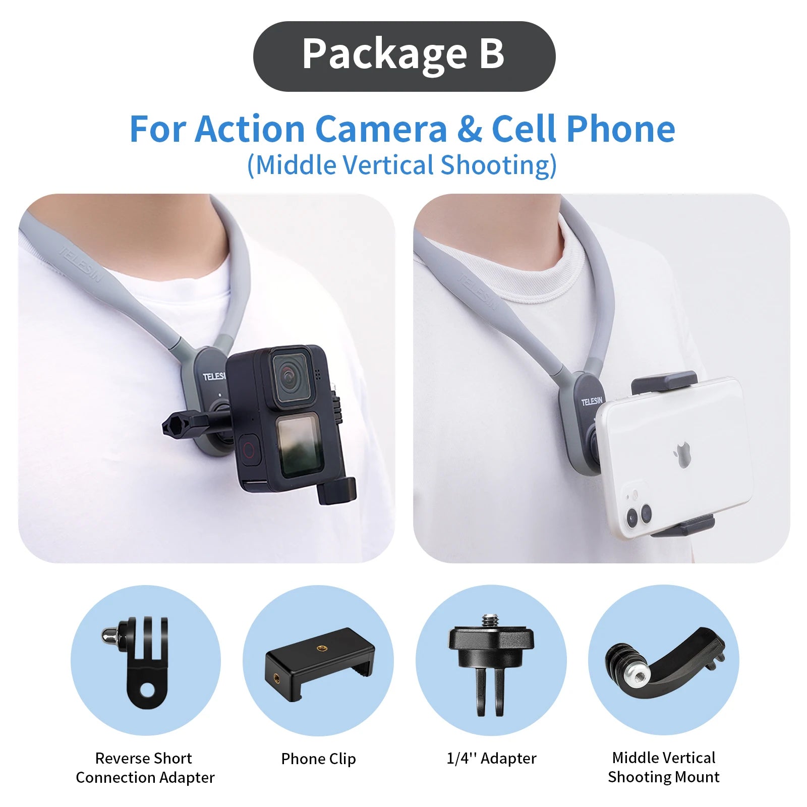 Magnetic Silicone Neck Mount with Quick Release for Phone - BrandifyBay