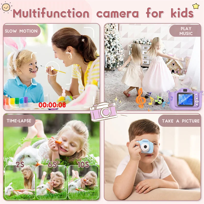 KittySnap- Mini Kids Digital Camera 1080P HD 2 inch for boys and girls - BrandifyBay