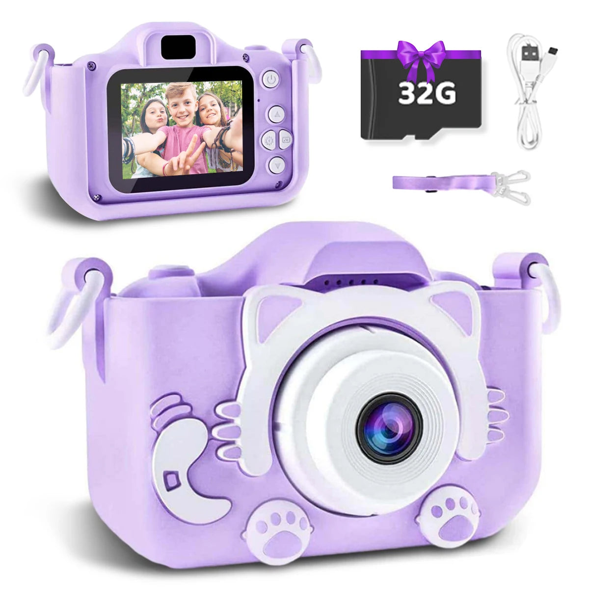 KittySnap- Mini Kids Digital Camera 1080P HD 2 inch for boys and girls - BrandifyBay