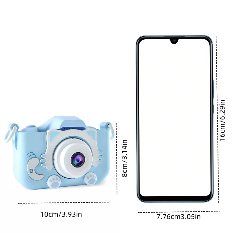 KittySnap- Mini Kids Digital Camera 1080P HD 2 inch for boys and girls - BrandifyBay